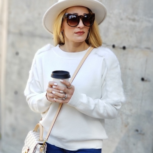 MODA ME COUTURE Tops - ARISTA Cream Sweater Top
